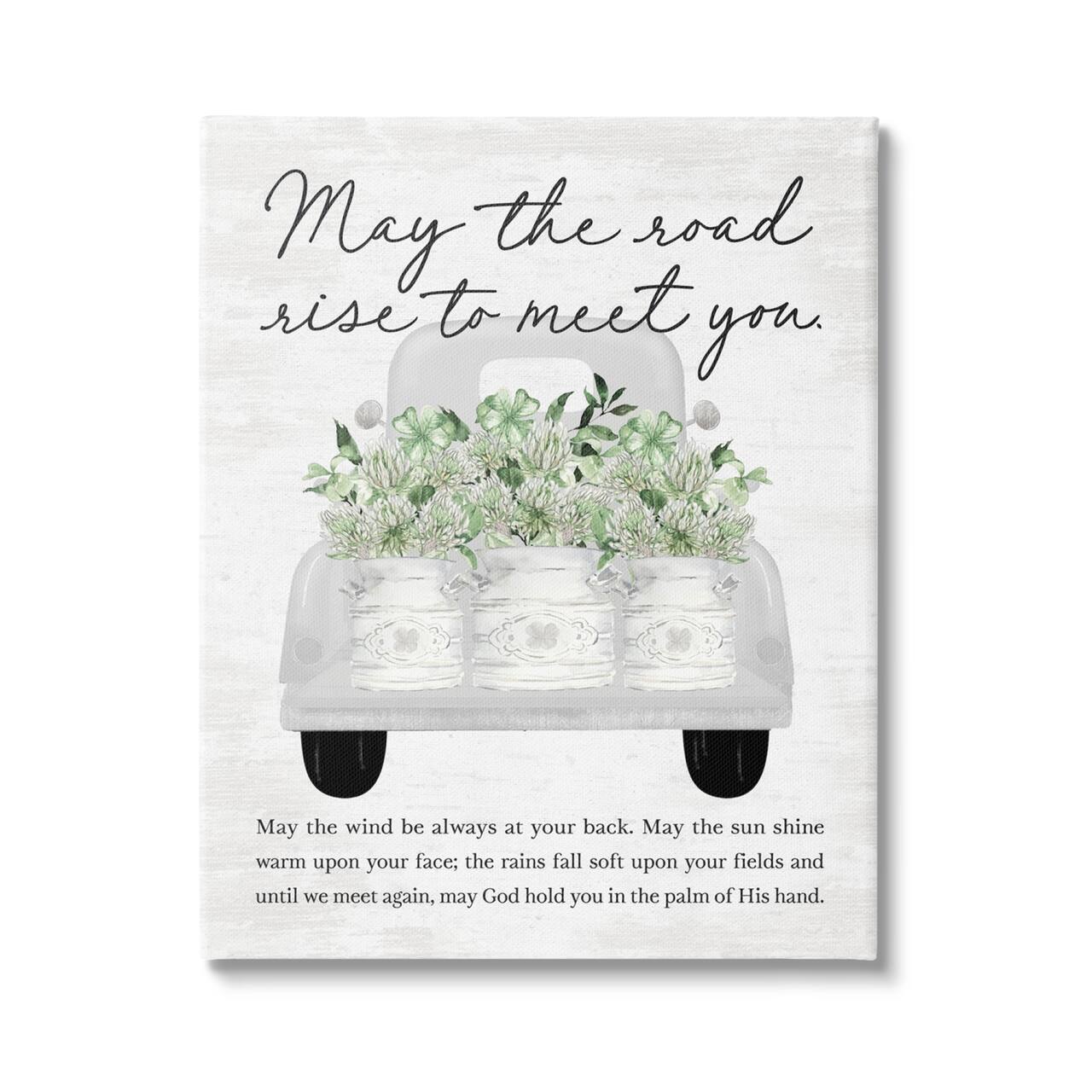 Stupell Industries Country Irish Proverb Canvas Wall Art